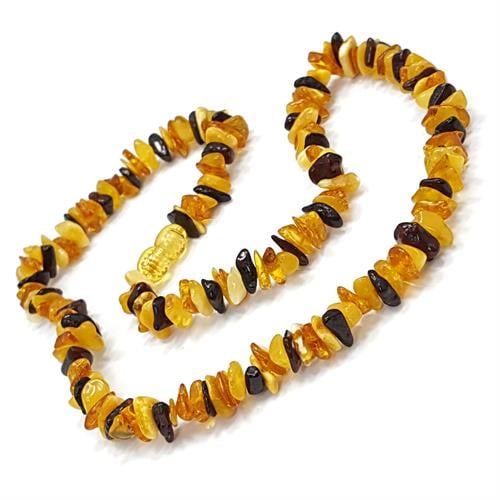 שרשרת ענברים בלטי מקורי מיקס צבעים M2002