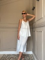 חצאית SLIM - לבנה