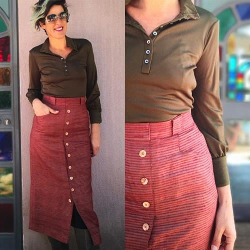 חצאית עיפרון גזרה גבוהה מידה M