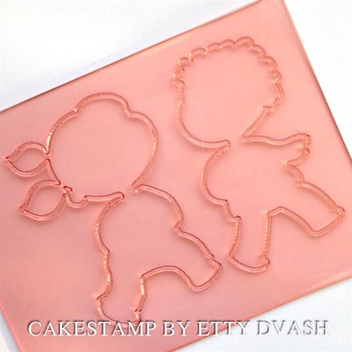 חותכן - ילדים בתנועה - יחידה אחת - ליצירה בבצק סוכר