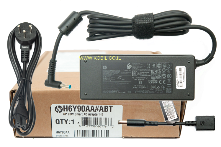 מטען למחשבי HP 90W  אחריות יבואן רשמי!