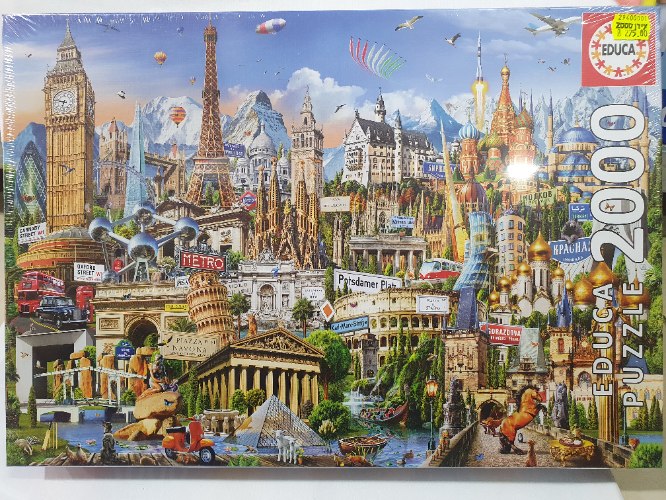 פאזל מסביב לעולם 2000 חלקים