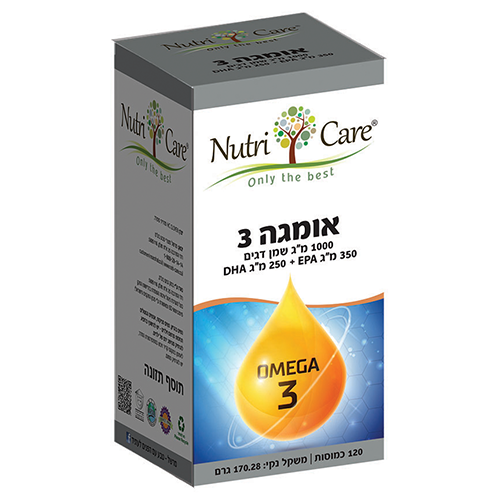 אומגה סופר, 1000 מ"ג, 120 כמוסות,  נוטרי קר