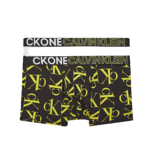 מארז 2 בוקסרים CK שחור בשילוב צהוב ולבן