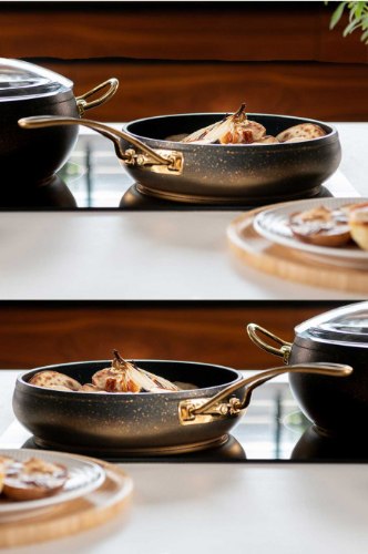 סדרת מחבתות יפיפיה בעיצוב ייחודי אלומיניום בציפוי NON STICK