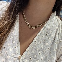 שרשרת חוליות זהב לאישה