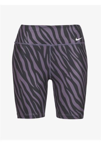 טייץ NIKE צבע שחור/סגול קצר