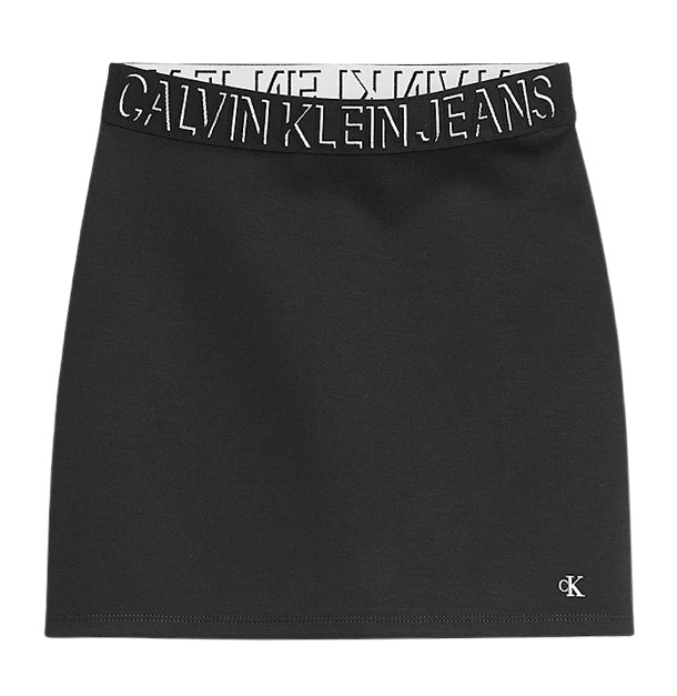 חצאית שחורה לוגו כיתוב CALVIN KLEIN- מידות 4Y-16Y