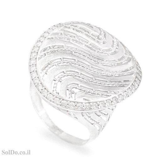 טבעת מכסף משובצת אבני זרקון RG6349 | תכשיטי כסף | טבעות כסף