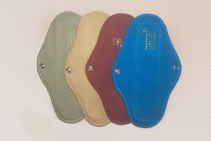 6 תחבושות מכותנה אורגנית עם פול לדימום קל עד בינוני 19 ס"מ