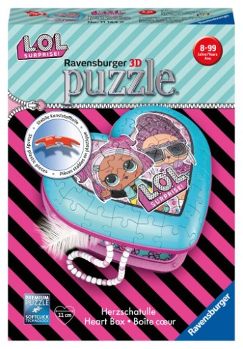 פאזל תלת מימד 54 חלקים לאחסון תכשיטים - LOL