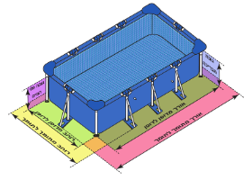 בריכת עמודים INTEX מלבנית 300X175X80 ס"מ דגם : 26784 PRISM