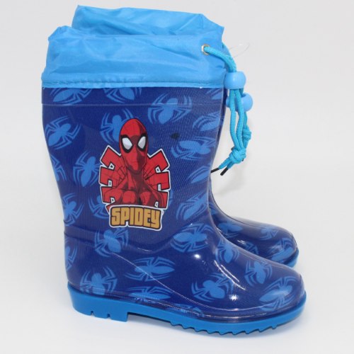 מגפי גומי ספיידרמן כחול תכלת