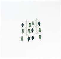 עגילי אודרי כסף