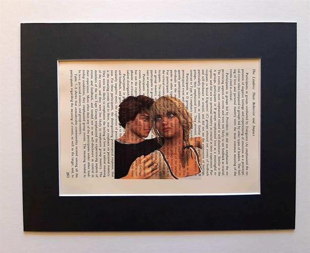 הדפס זוג מצויר