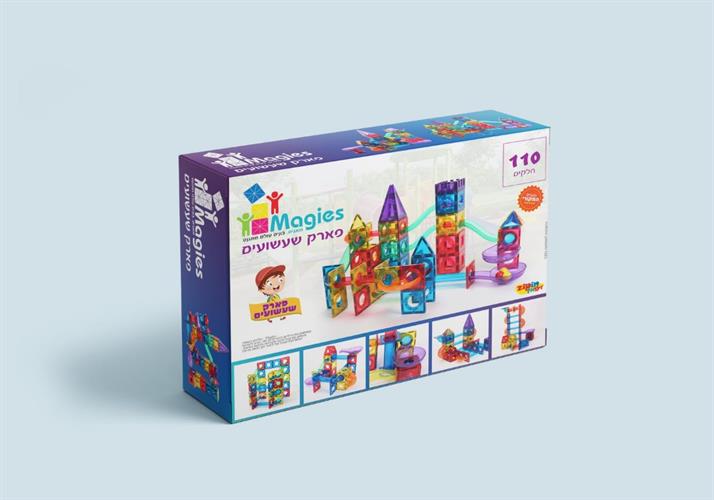 פארק שעשועים מגנטים  110 חלקים