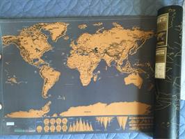 מפת עולם לגירוד