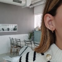 עגילי חישוק זהב 1.4 סמ דקים קטנים עדינים