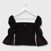 חולצת כיווצים GUESS שחורה