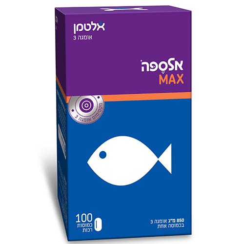 אלטמן   אלספה MAX -- כמוסות 100 | 850 מג