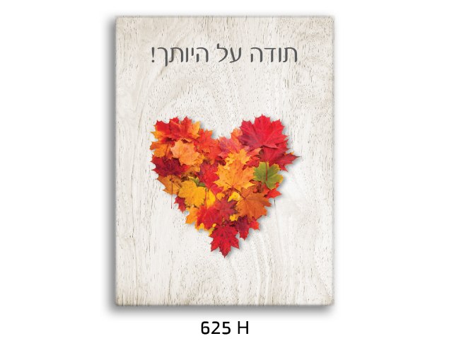 תמונת השראה תודה על היותך - דגם 625H