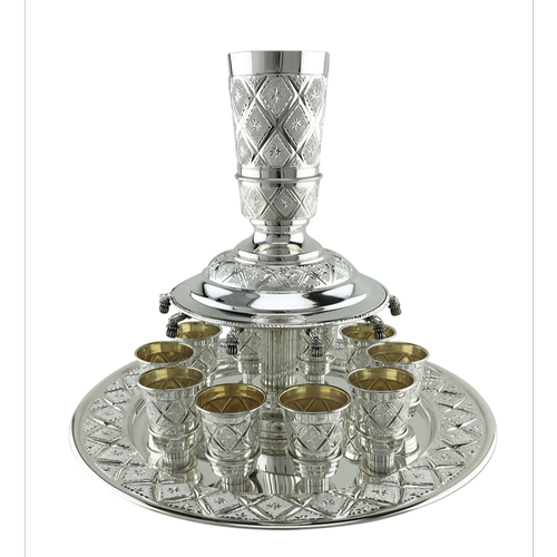 מחלק יין 10 כוסות דגם יהלום