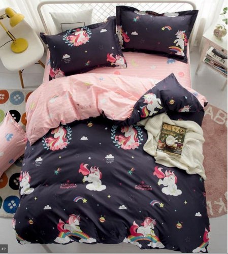 סט מצעים למיטה וחצי 120/200 חד קרן  פסטיבל