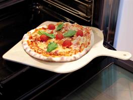 אבן שמוט להכנת פיצה + קרש להכנסת/הוצאת פיצה מהתנור MADE IN ITALY