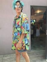 חולצה קצרה צבעונית מידה L/XL