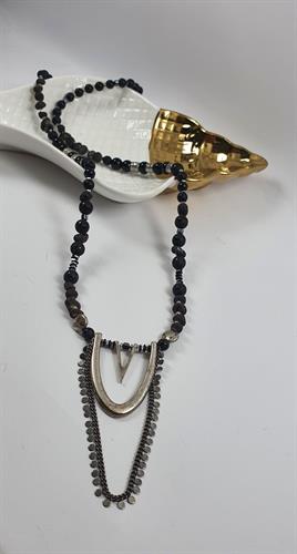 שרשרת DOART - פאשיניסטה שחור כסף