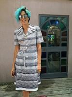 שמלת מיני חגיגית שנות ה-60 מידה M/L