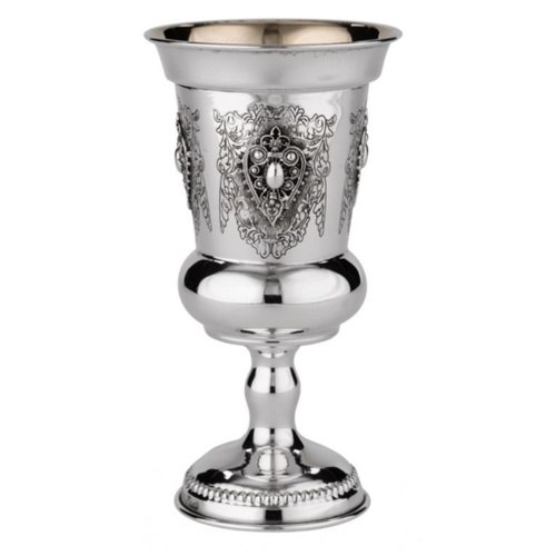 גביע קידוש כסף טהור דגם יהושע נהרות ינשוף