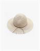 קרם - תחרה כובע רחב