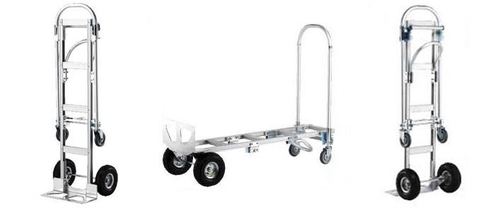 עגלת אלומניות דו מצבית גדולה