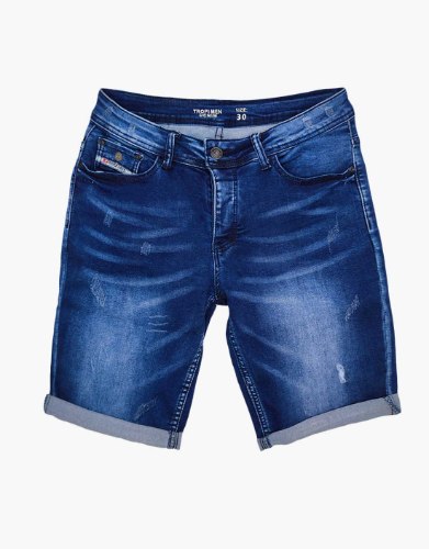 ג'ינס קצר כיתוב בכיס