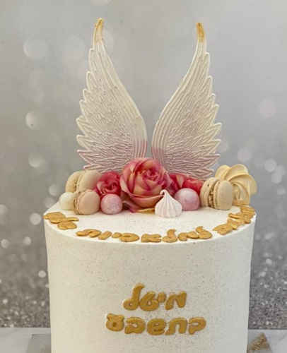 זוג כנפיים ענק דגם 2 | ליצירה בשוקולד | כנפיים של מלאך לקישוט עוגות מיוחדות | חדש 2021