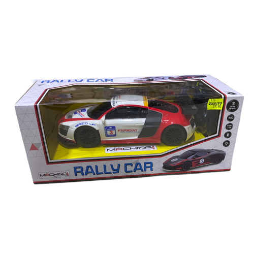 רכב אדום לבן על שלט