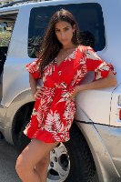 אוברול מעטפת הדפס עלים