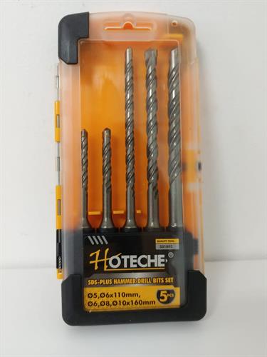 סט 5 מקדחי SDS מידות 5,6,6x110,8,10 מ"מ