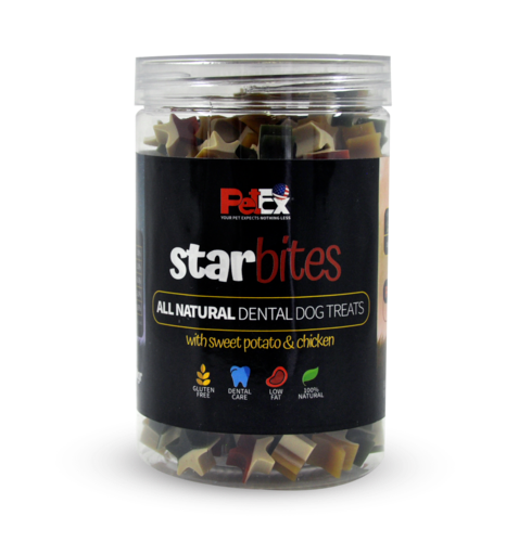 STAR BITES מארז חטיף דנטלי ללא דגנים 350 גרם