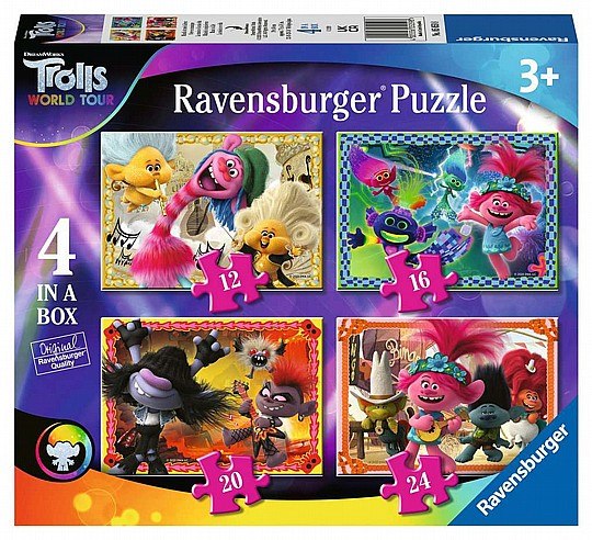 4 פאזלים בקופסא - TROLLS