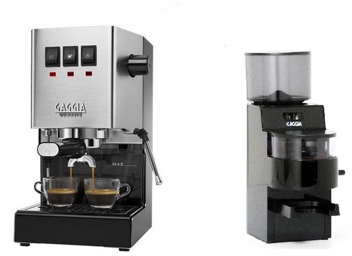 מכונת קפה גאגיה קלאסיק פרו 2020 Gaggia Classic Pro + מטחנת קפה מקצועית גאג'יה 50 ממ - Gaggia MDF
