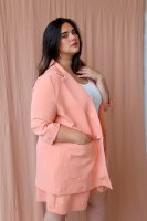 ג׳קט מייקי ורוד סומק