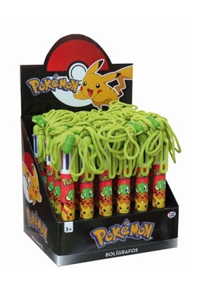 עט כתיבה 6 צבעים מתחלפים עם שרוך פוקימון פיקאצו Pokemon Pen