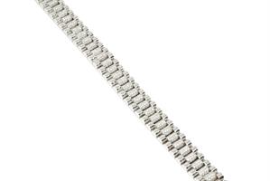 צמיד יהלומים לגבר - צמיד חוליות לגבר בזהב משובץ יהלומים