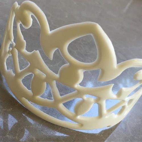 כתר דגם דניאל | תבנית ליצירה בשוקולד | כתר לקישוט עוגות וקינוחים מיוחדים