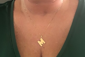 שרשרת ותליון אות M