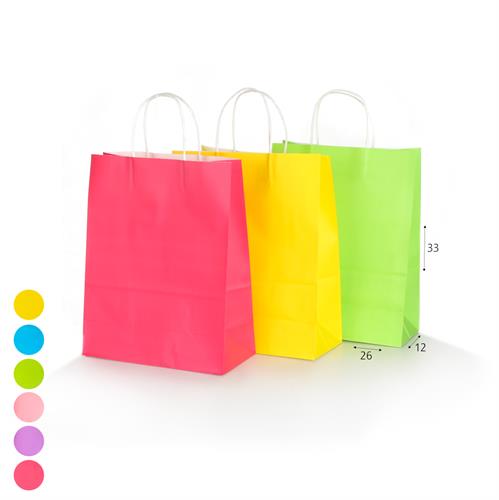 שקית קרטון מעורב צבעים 26*33*12 סמ