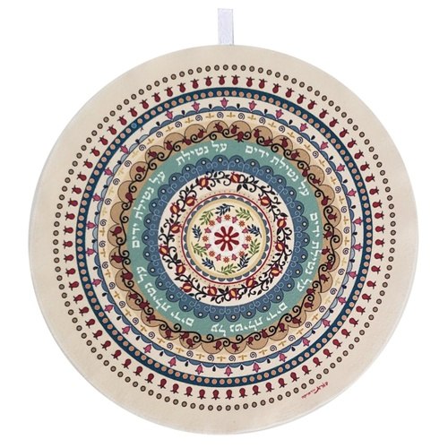 מגבת ידיים עגולה עיצוב מנדלה