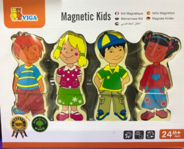 ילדים מגנטיים מעץ